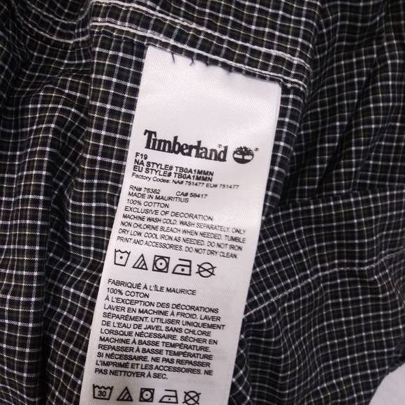 Timberland Plaid Slim Fit Button Down Shirt - Picture 3 of 5